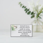 haan Aziatische stijl Visitekaartjes Border (Staand voorkant)