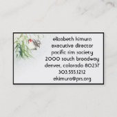  haan Aziatische stijl Visitekaartjes Border (Voorkant)