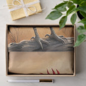 Haan bij zonsopgang tissuepapier (Geschenk)