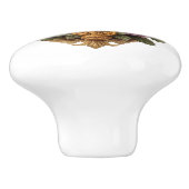 Haan & bloemen Heraldic Crest Keramische Knop (Zijkant)