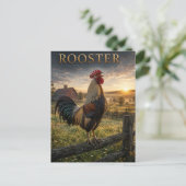 Haan Boerderij ANIMALS Briefkaart (Staand voorkant)