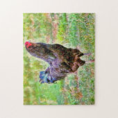 Haan Boerderij Art Chicken Art Puzzel Legpuzzel (Verticaal)