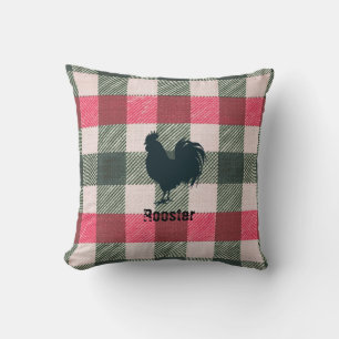 Haan Boerderij Gingham  Kussen
