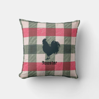 Haan Boerderij Gingham  Kussen
