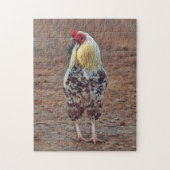 Haan Boerderij Gratis Range Chicken Art Puzzel Legpuzzel (Verticaal)