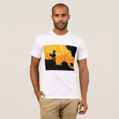 Haan Boerderij Landschap Mannen T-shirt (Voorkant volledig)