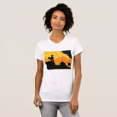 Haan Boerderij Landschap Vrouwen T-shirt (Voorkant volledig)