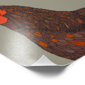 haan-boerenerf foto afdruk (Hoek)