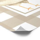 Haan Chick 1e verjaardagsfeestje Poster (Hoek)