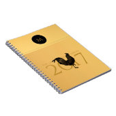  haan Chinees Nieuwjaar 2017 Monogram N Notitieboek (Rechterzijde)