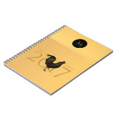  haan Chinees Nieuwjaar 2017 Monogram N Notitieboek (Linkerzijde)