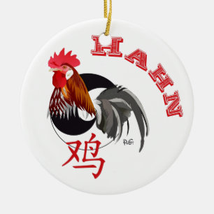 Haan Chinees - Sterrenbeeld Ornament