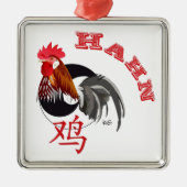 Haan Chinees - Sterrenbeeld Ornament (Voorkant)