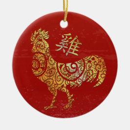 Haan Chinese Zodiac Horoscoop Constellatie Keramisch Ornament
