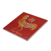 Haan Chinese Zodiac Horoscoop Constellatie Tegeltje (Zijkant)