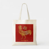 Haan Chinese Zodiac Horoscoop Constellatie Tote Bag (Achterkant)