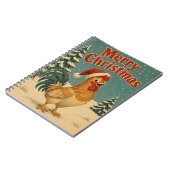 Haan Dennentuin Dier Kerstmis Notitieboek (Linkerzijde)