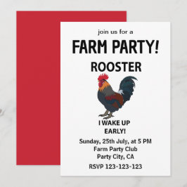 Haan Dieren Knuffel I Sta vroeg op Grappige Haan Kaart