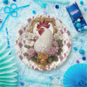 Haan en druiven Heraldic Crest Papieren Bordje (Feest)