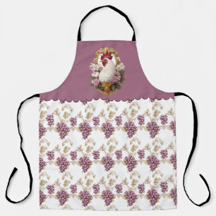Haan en druiven Heraldic Crest Schort