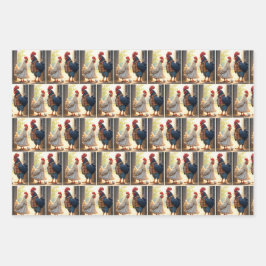 Haan en Hen Humor Inpakpapier Vel