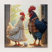 Haan en Hen Humor Legpuzzel (Verticaal)
