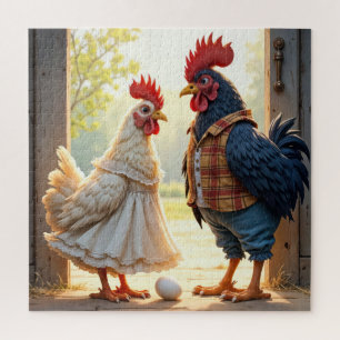 Haan en Hen Humor Legpuzzel