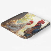 Haan en Hen Humor Papieren Bordje (Gebogen)