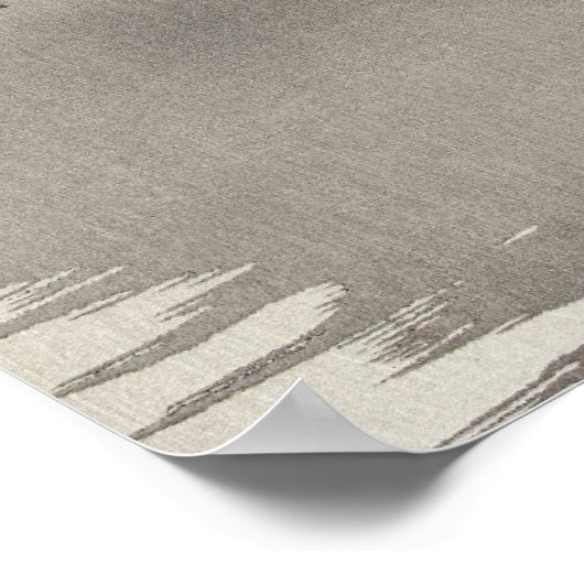  Haan en Kip Japanse Kunst Poster (Hoek)