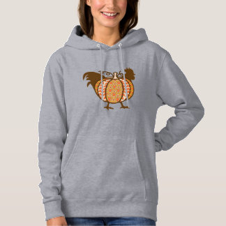 Haan en pompoen hoodie
