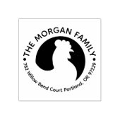 Haan Familienaam Retour Adres Rubber Stamp Rubberstempel (Afrduk)