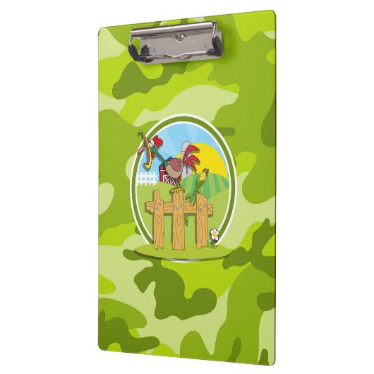 Haan; felgroene camo, camouflage klembord (Links)