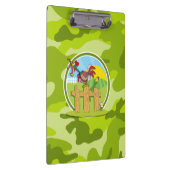 Haan; felgroene camo, camouflage klembord (Rechts)