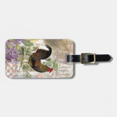  haan Franse collage Boerderij Pet Bagagelabel (Voorkant horizontaal)