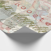  haan Franse collage Boerderij Pet Cadeaupapier (Hoek)