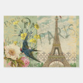  haan Franse collage Boerderij Pet Inpakpapier Vel (Voorkant 2)