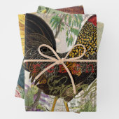  haan Franse collage Boerderij Pet Inpakpapier Vel (In situ)