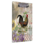  haan Franse collage Boerderij Pet Klembord (Rechts)