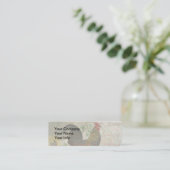  haan Franse collage Boerderij Pet Mini Visitekaartje (Staand voorkant)