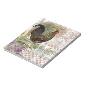 haan Franse collage Boerderij Pet Notitieblok (Linkerzijde)