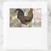  haan Franse collage Boerderij Pet Rechthoekige Sticker (Tas)