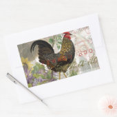  haan Franse collage Boerderij Pet Rechthoekige Sticker (Envelop)