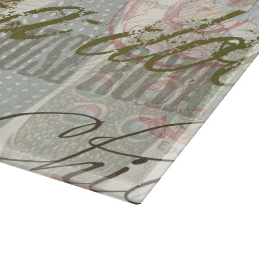  haan Franse collage Boerderij Pet Snijplank (Hoek)