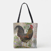 haan Franse collage Boerderij Pet Tote Bag (Achterkant)