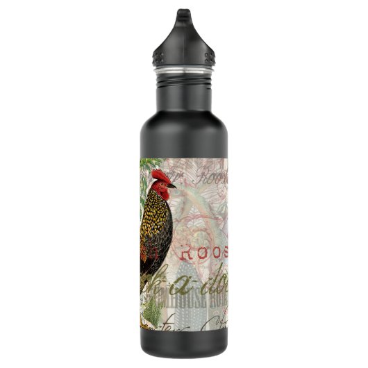  haan Franse collage Boerderij Pet Waterfles (Rechts)