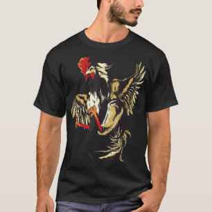 Haan galler kip speelpen cockpit rand t-shirt