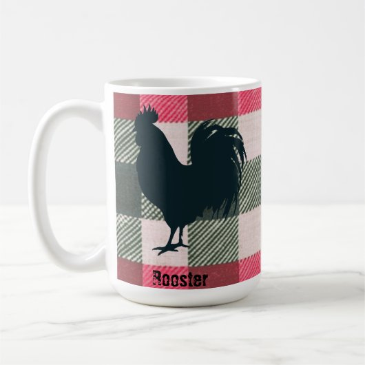 Haan  Gingham boerderij Koffiemok (Links)