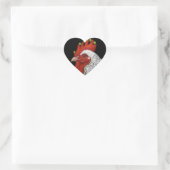 Haan hart stickers (Tas)