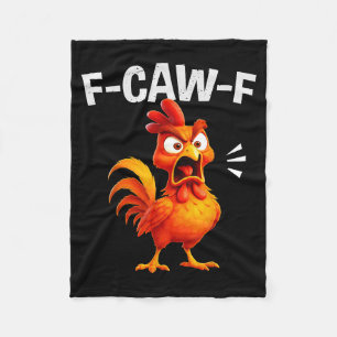 Haan Humor Zeggen Grappige F-caw-f Kip Citaat M Fleece Deken