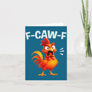 Haan Humor Zeggen Grappige F-caw-f Kip Citaat M Kaart